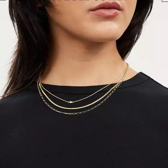 Coach Delicate Layered Chain Necklace,nwt ! - Picture 2 of 3